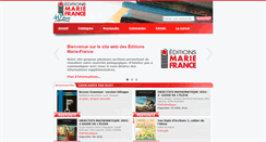 Desktop Screenshot of marie-france.qc.ca